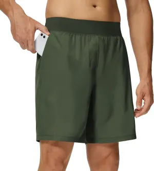 Willit Men's Athletic Shorts Quick Dry Running Workout Shorts Lightweight Hiking Gym Casual Shorts with Pockets 7"