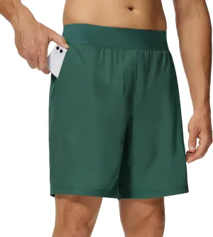 Willit Men's Athletic Shorts Quick Dry Running Workout Shorts Lightweight Hiking Gym Casual Shorts with Pockets 7"