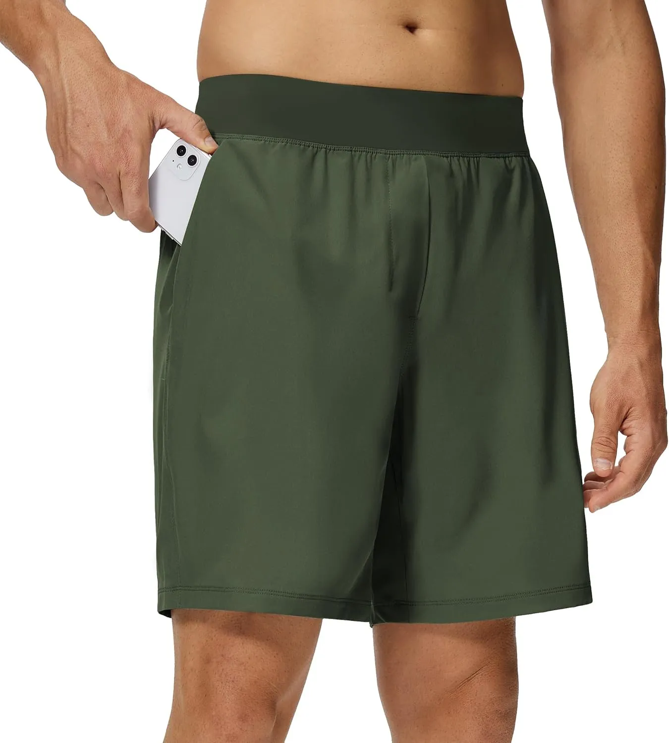 Willit Men's Athletic Shorts Quick Dry Running Workout Shorts Lightweight Hiking Gym Casual Shorts with Pockets 7"