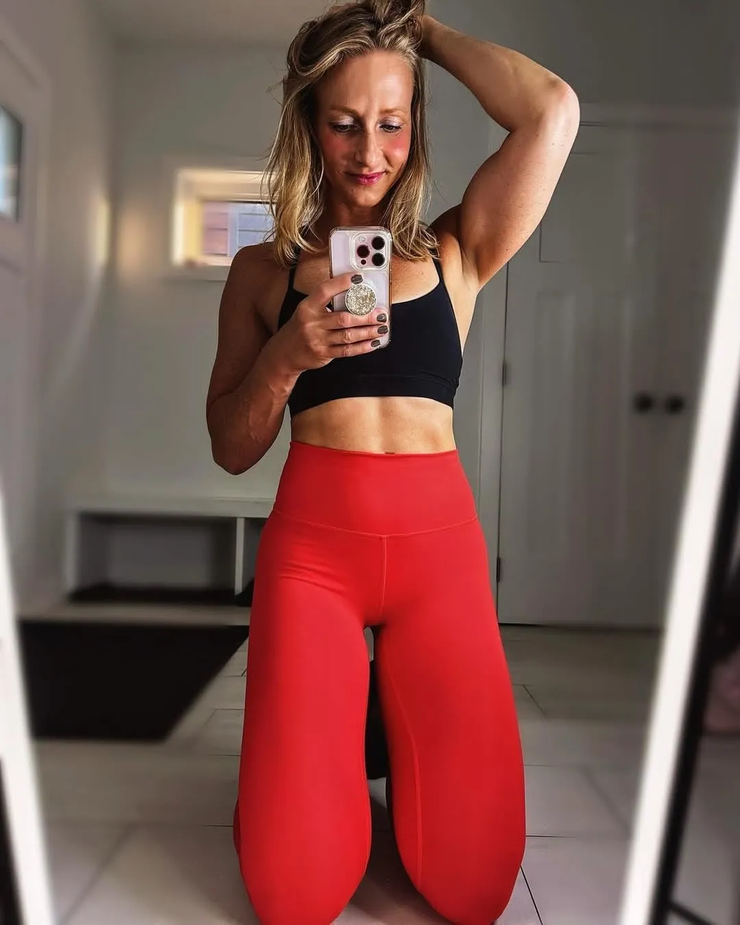 WodoWei Women Butterluxe High Waisted Workout Leggings Buttery Soft Compression Tummy Control Gym Athletic Yoga Leggings