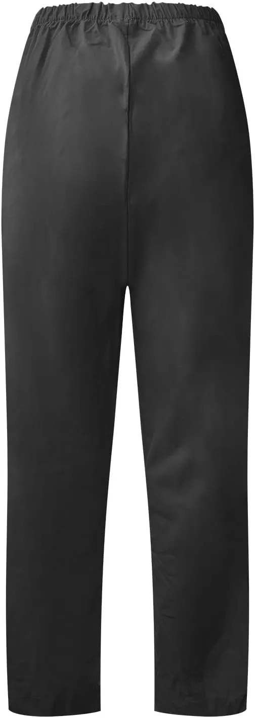 Women Capri Pants for Summer Casual Cotton Linen Plus Size Capris Loose Fitting Soft Cropped Pants with Pockets