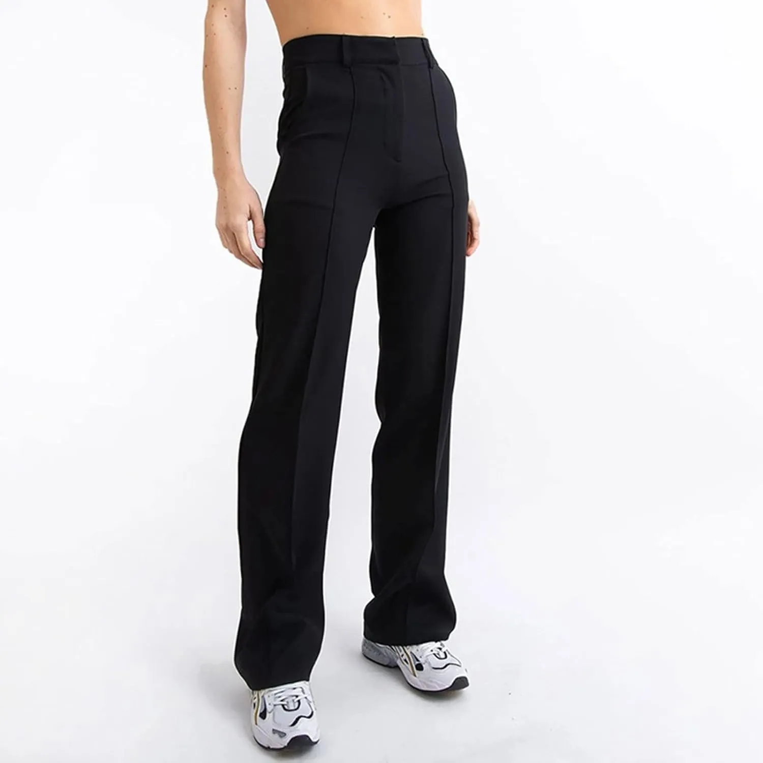 Women's Boyfriend Jeans Pants Fashion Straight-Leg Trousers Slim Fit Trousers with Pockets Cute Jeans, XS-3XL