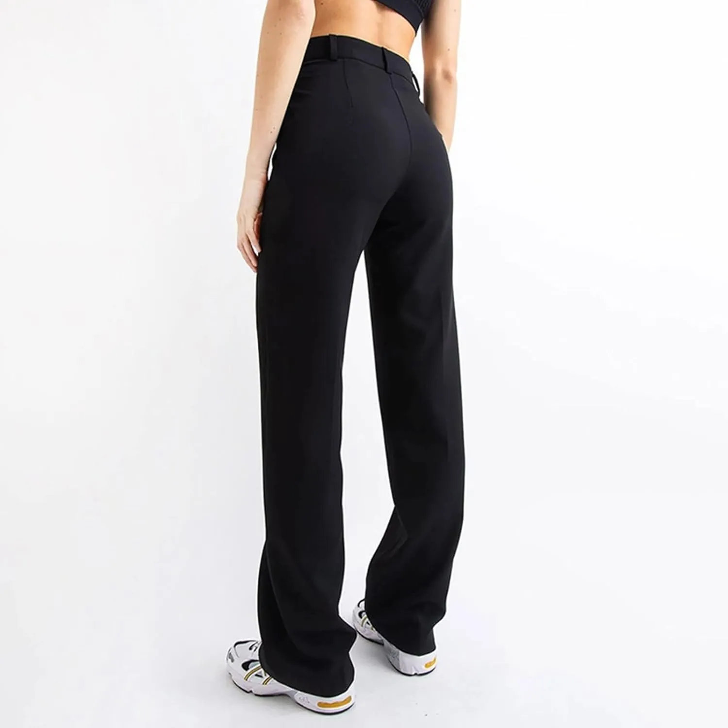 Women's Boyfriend Jeans Pants Fashion Straight-Leg Trousers Slim Fit Trousers with Pockets Cute Jeans, XS-3XL