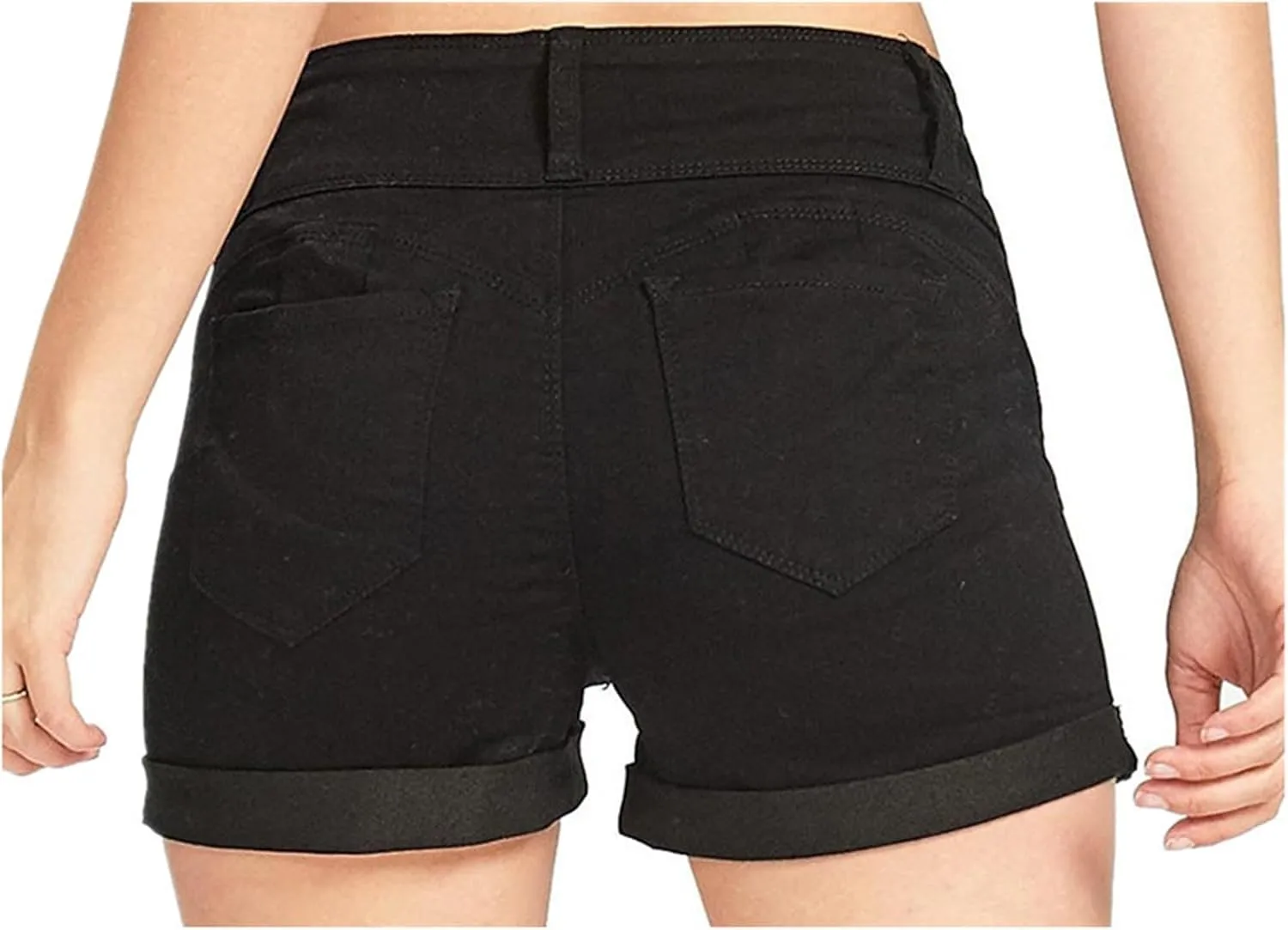 Women's Shorts High Waisted Denim Stretch Shorts Slim Fit Jean Hot Pants