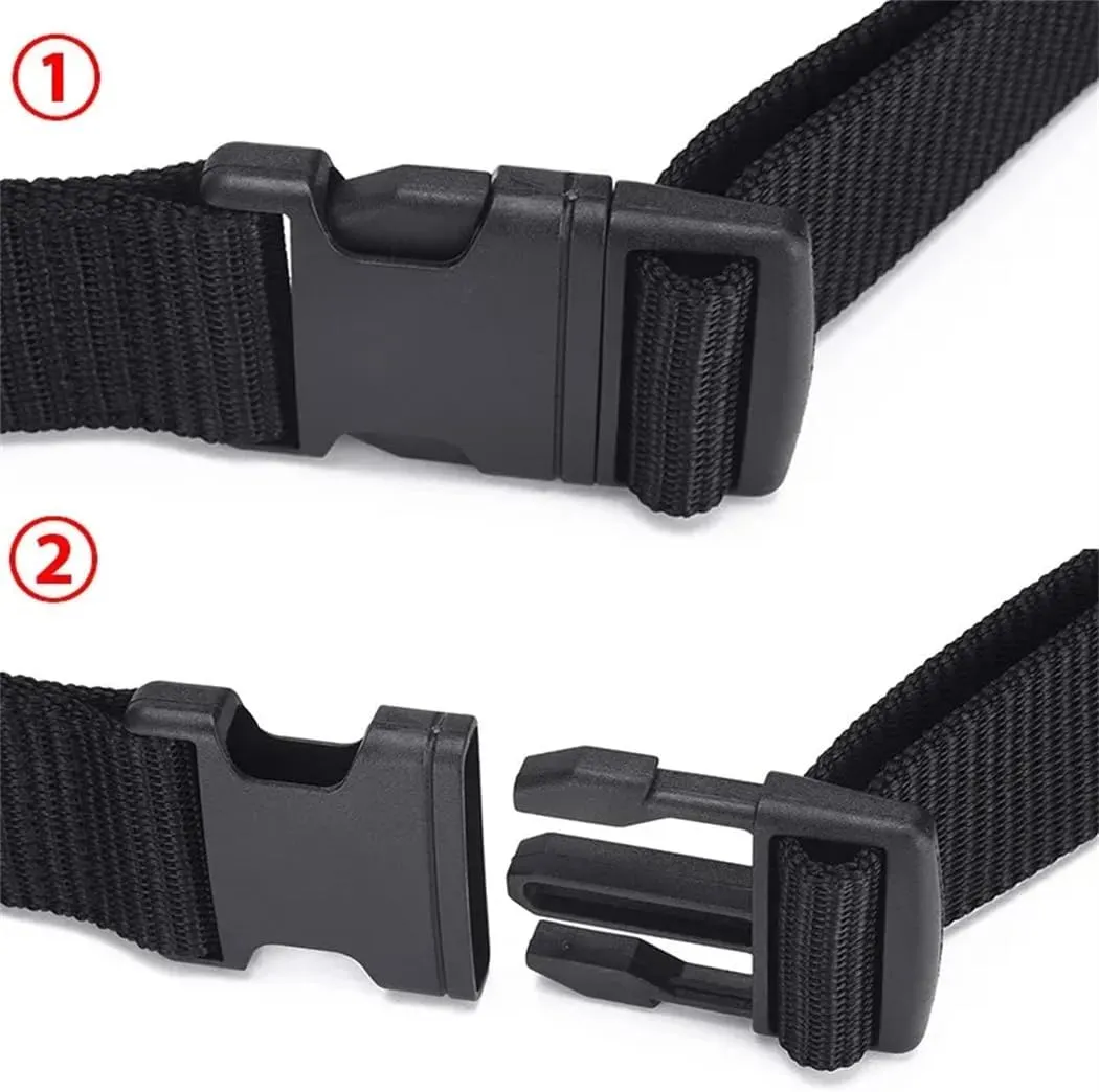 YTR6TW Men's Belt Plastic Buckle Belt Canvas Nylon Belts Outdoor Tactical Belts Unisex Waistband