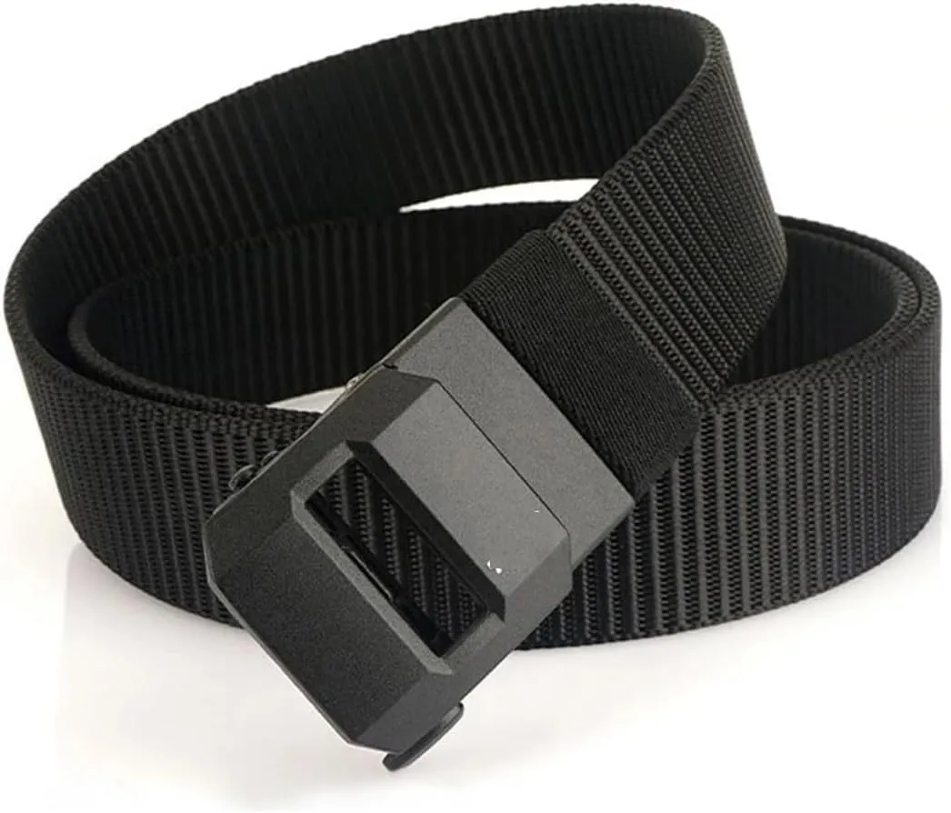 YTR6TW Mens Tactical Belts Male Automatic Buckle Nylon Canvas Military Belts Fashion Luxury Jeans Strap