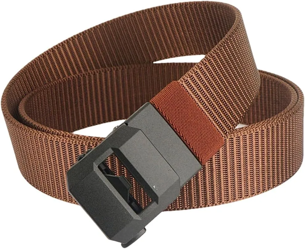 YTR6TW Mens Tactical Belts Male Automatic Buckle Nylon Canvas Military Belts Fashion Luxury Jeans Strap